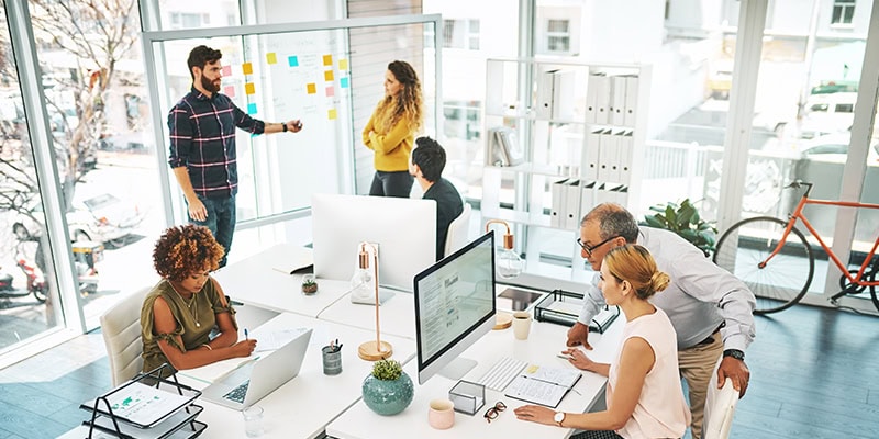 Modern office professionals