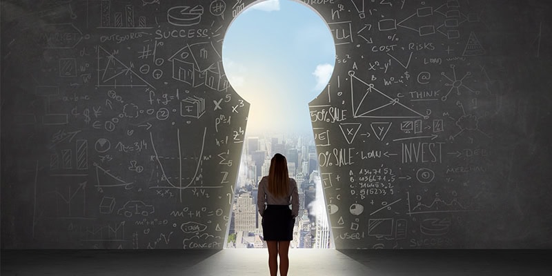 leadership concept - keys to success