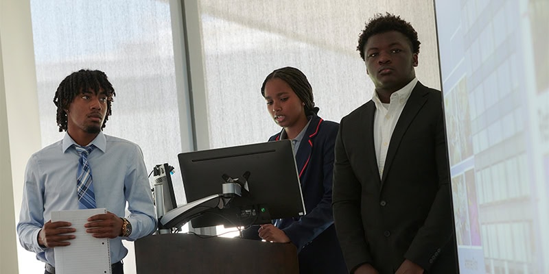 Winning team case competition
