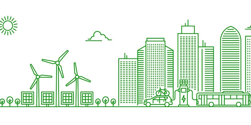 Sustainability - city skyline