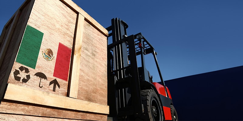 Mexico shipping crate